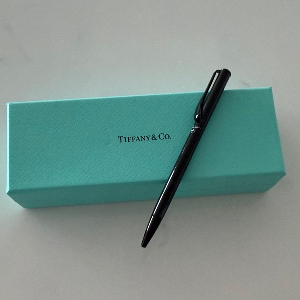 Tiffany & Co. Black Pen with Signature Blue Box